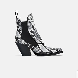 Zara Cowboy Ankle Boots